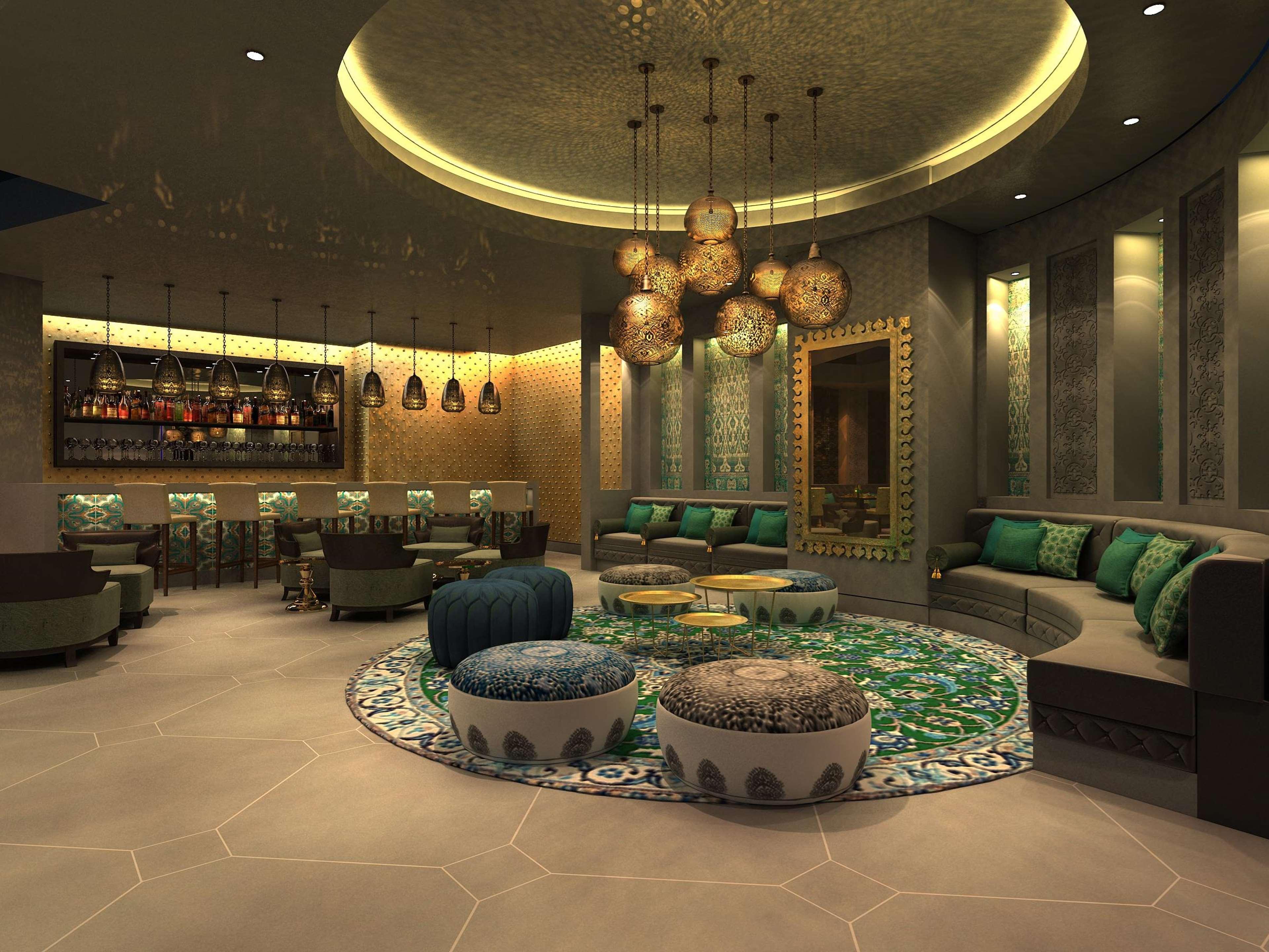 Fairmont Ajman Hotel Buitenkant foto 3D rendering of a lounge